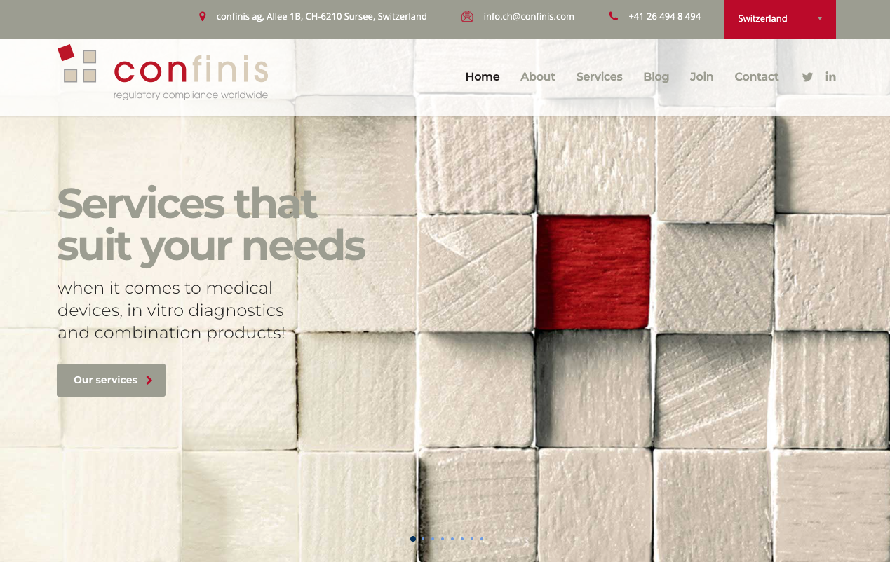 confinis: Relaunch Webseite