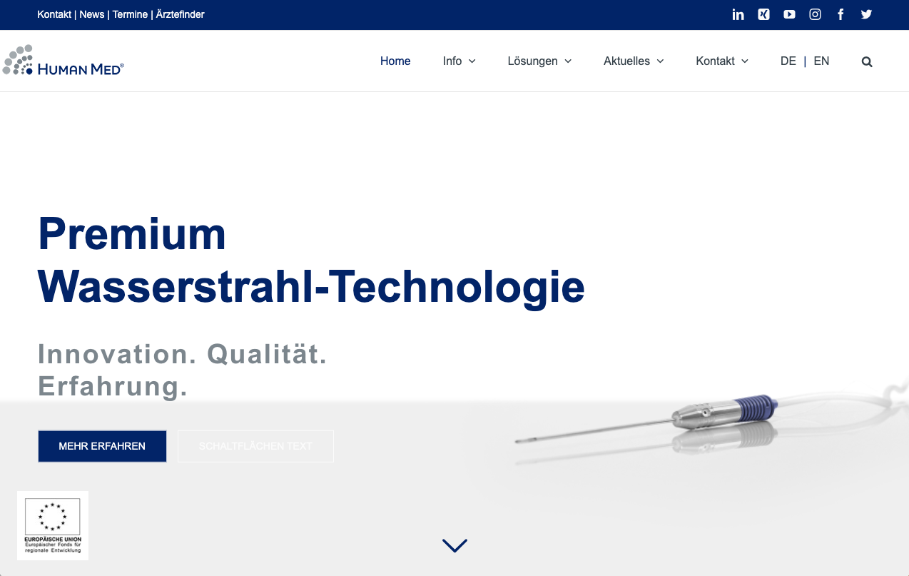 Human Med AG: Relaunch, SEO und Maintenance Webseite