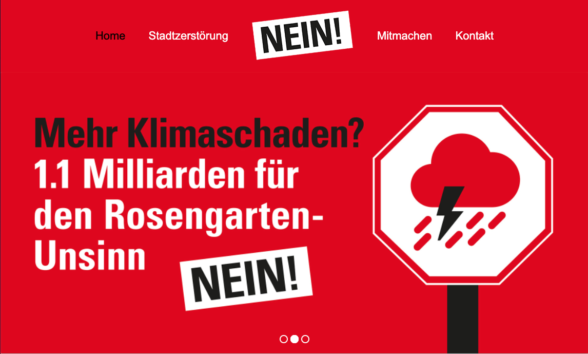 Rosengarten nein: Kampagnen Website