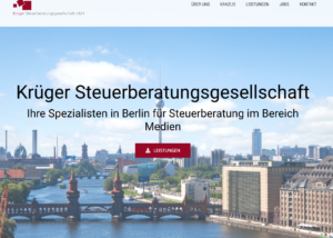 Andreas Krüger: Webseite