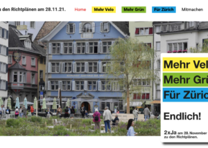 Zürich macht vorwärts: Kampagnenwebsite
