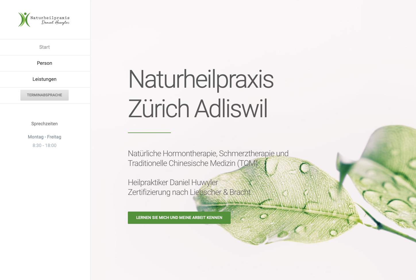 Naturheilpraxis Züri: Umsetzung der Website